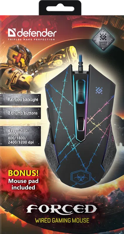 Defender - Wired gaming mouse Forced GM-020L