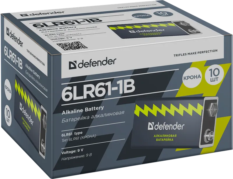 Defender - Alkaline Battery 6LR61-1B