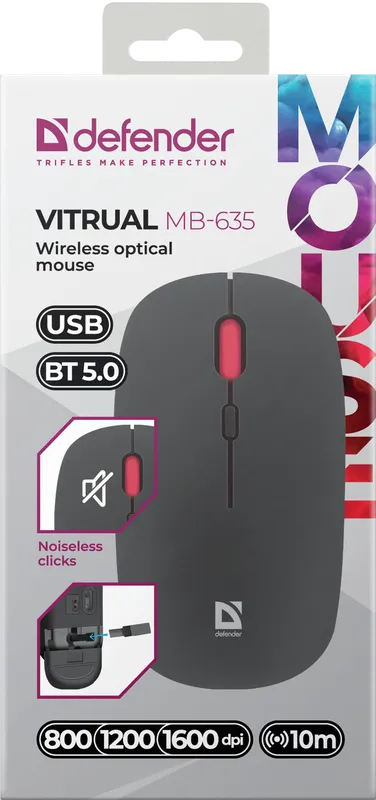 Defender - Wireless optical mouse Vitrual MB-635