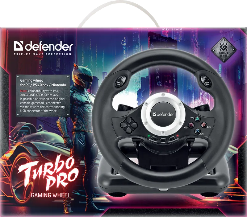 Defender - Gaming wheel Turbo Pro