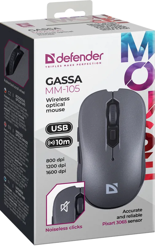 Defender - Wireless optical mouse Gassa MM-105