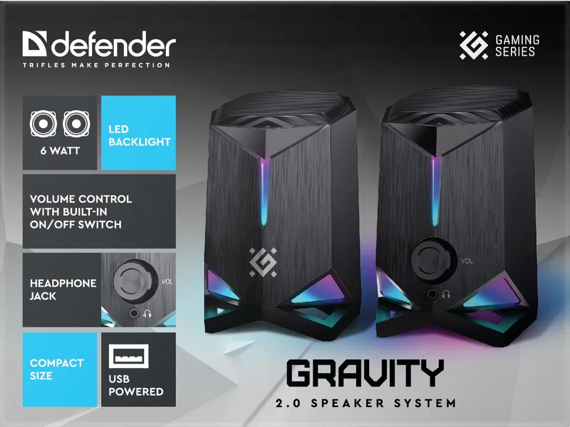 Defender - 2.0 Speaker system Gravity
