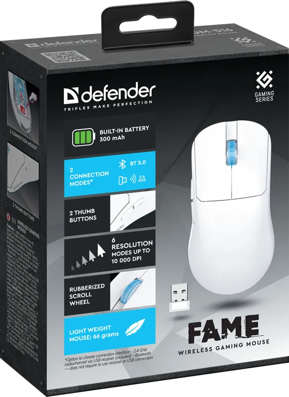Defender - Wireless gaming mouse Fame GM-516