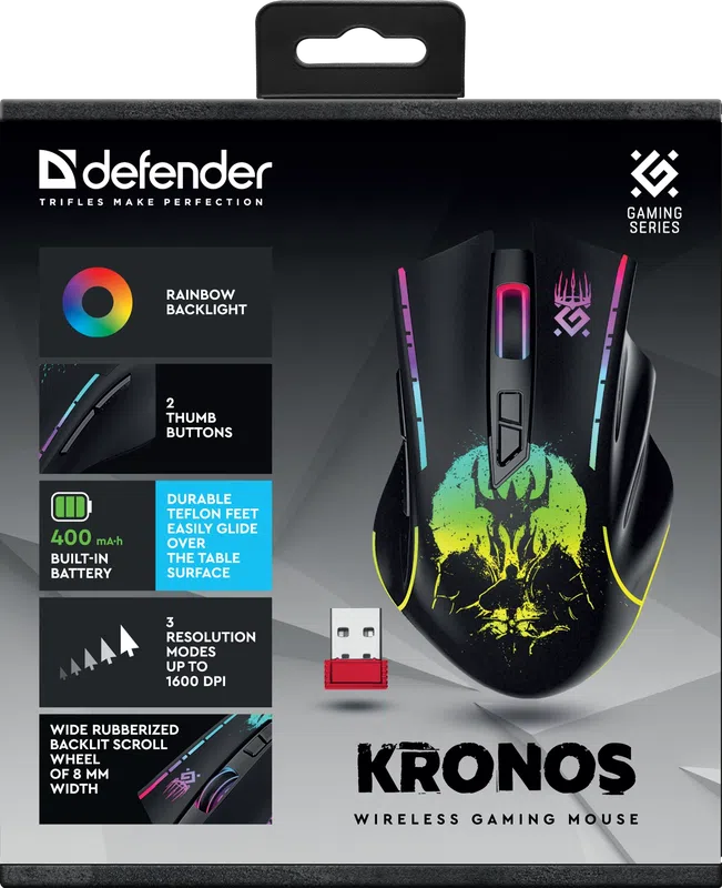 Defender - Wireless gaming mouse Kronos GM-695