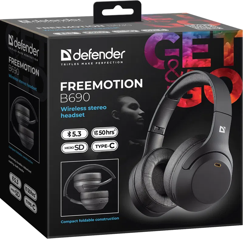 Defender - Wireless stereo headset FreeMotion B690