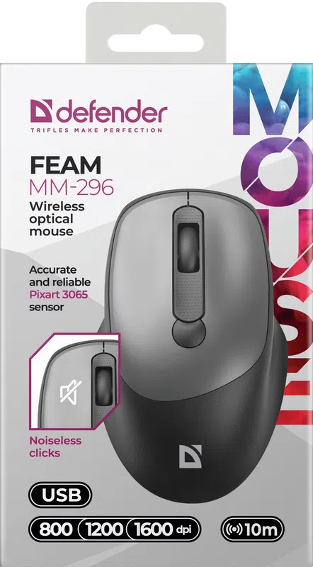 Defender - Wireless optical mouse Feam MM-296