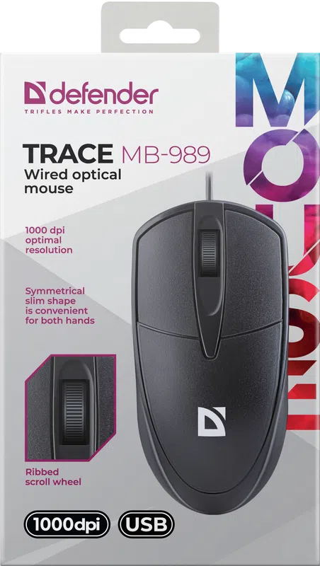 Defender - Wired optical mouse Trace MB-989