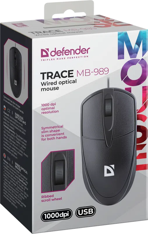 Defender - Wired optical mouse Trace MB-989