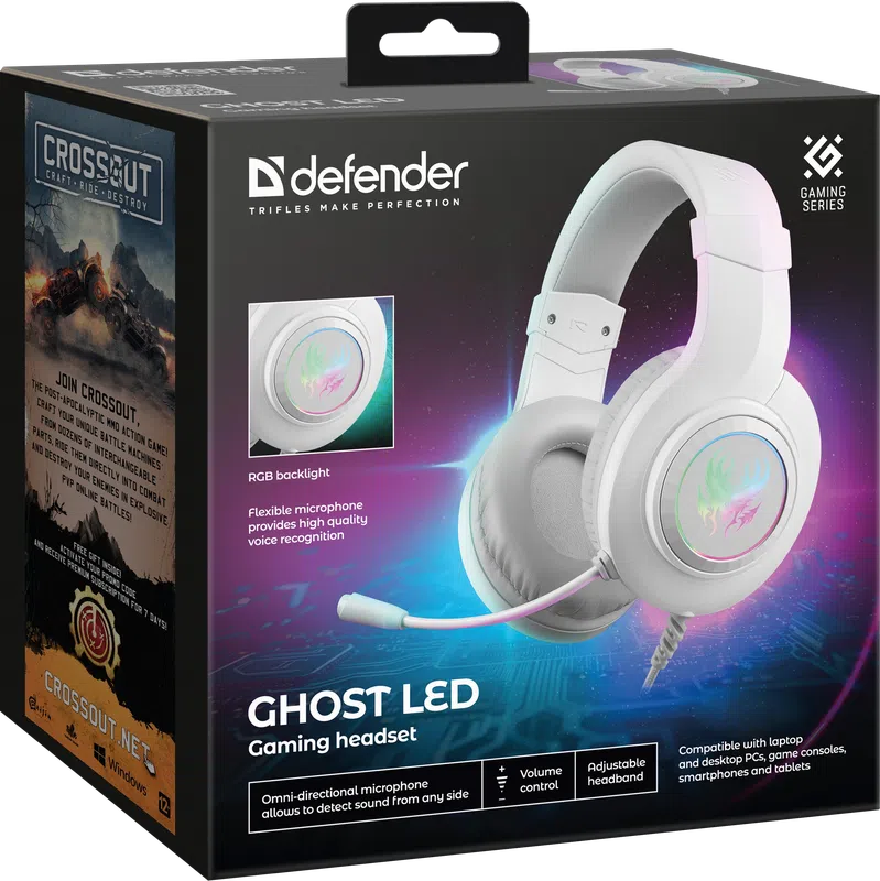 Defender - Gaming headset Ghost LED