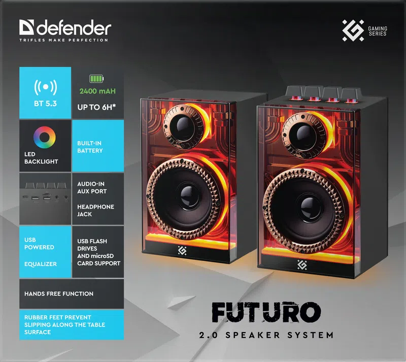 Defender - 2.0 Speaker system Futuro