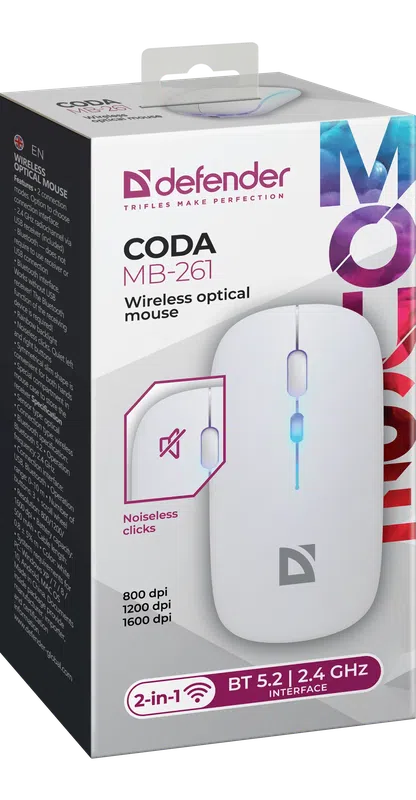 Defender - Wireless optical mouse Coda MB-261