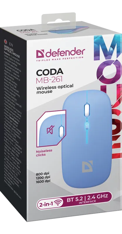 Defender - Wireless optical mouse Coda MB-261