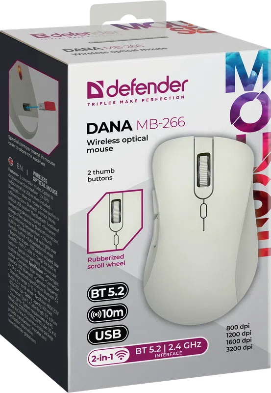 Defender - Wireless optical mouse Dana MB-266