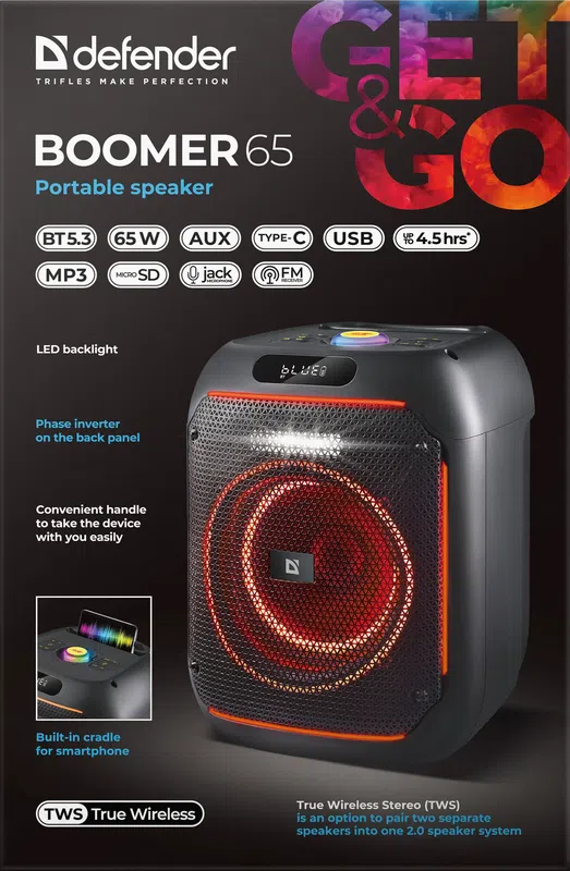 Defender - Portable speaker Boomer 65