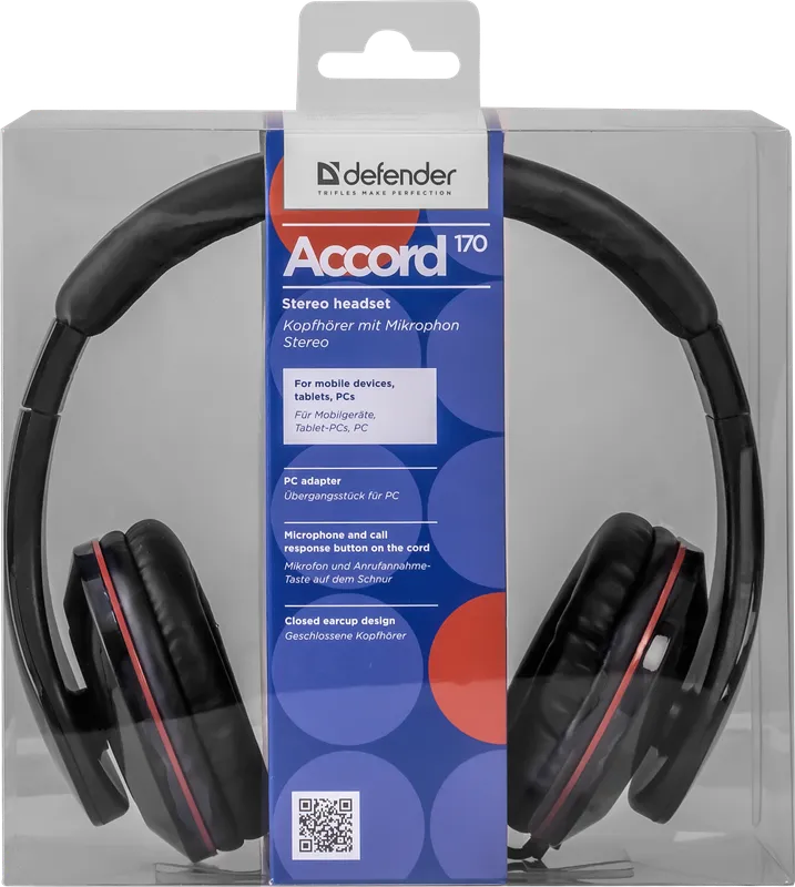Defender - Headset for mobile devices Accord 170