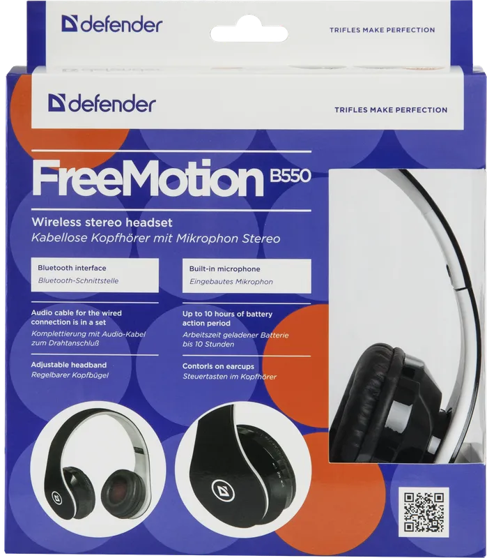 Defender - Wireless stereo headset FreeMotion B550