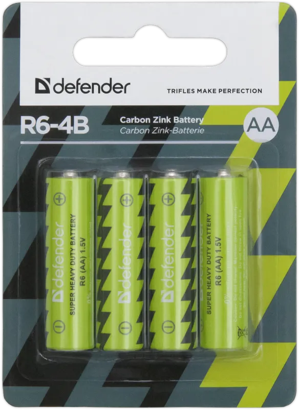 Defender - Zink Carbon Battery R6-4B