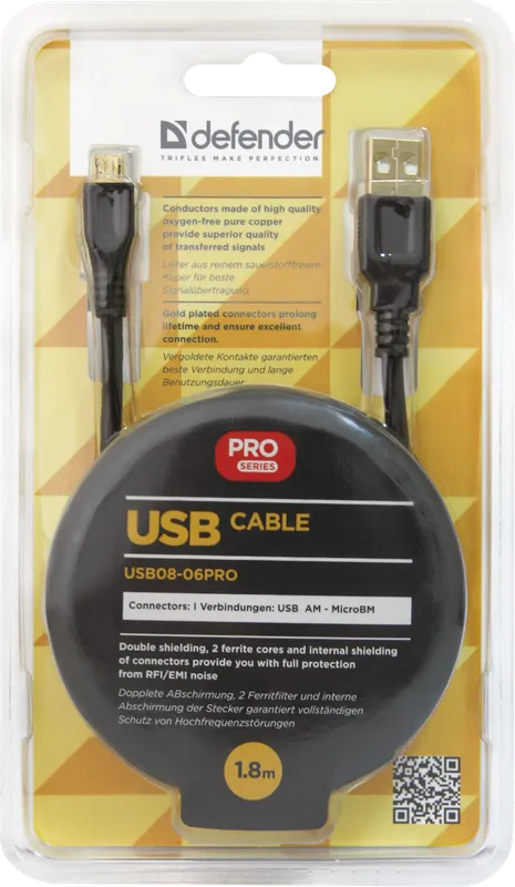 Defender - USB cable USB08-06PRO USB2.0
