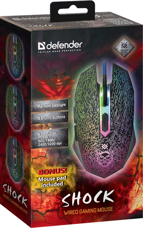 Defender - Wired gaming mouse Shock GM-110L