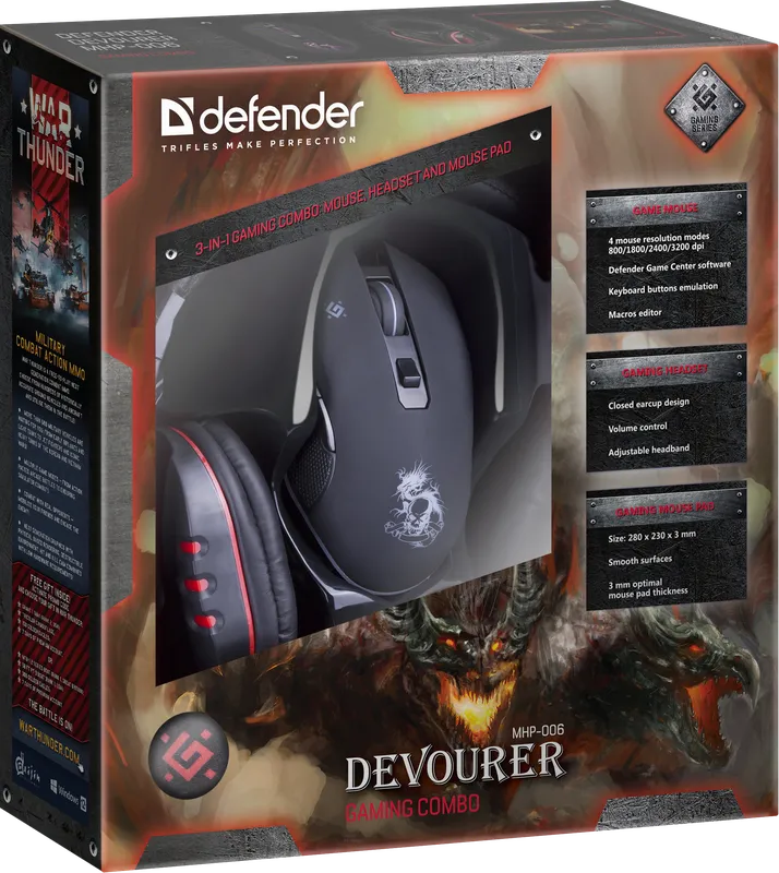 Defender - Gaming combo Devourer MHP-006