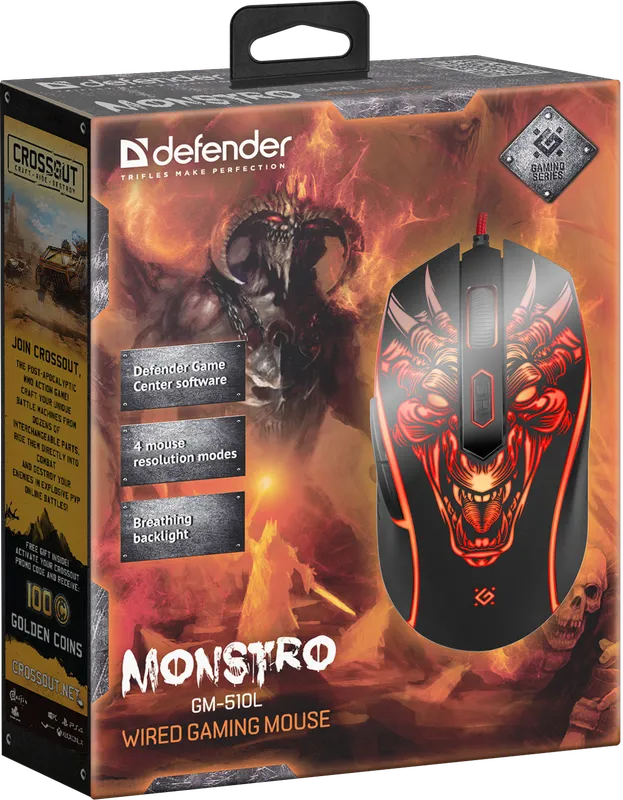 Defender - Wired gaming mouse Monstro GM-510L