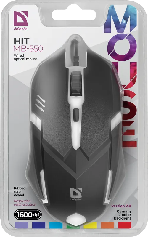 Defender - Wired optical mouse Hit MB-550