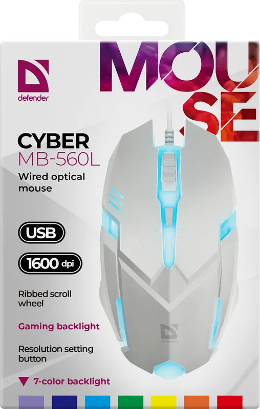 Defender - Wired optical mouse Сyber MB-560L