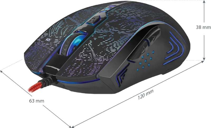 Defender - Wired gaming mouse OverLord GM-890