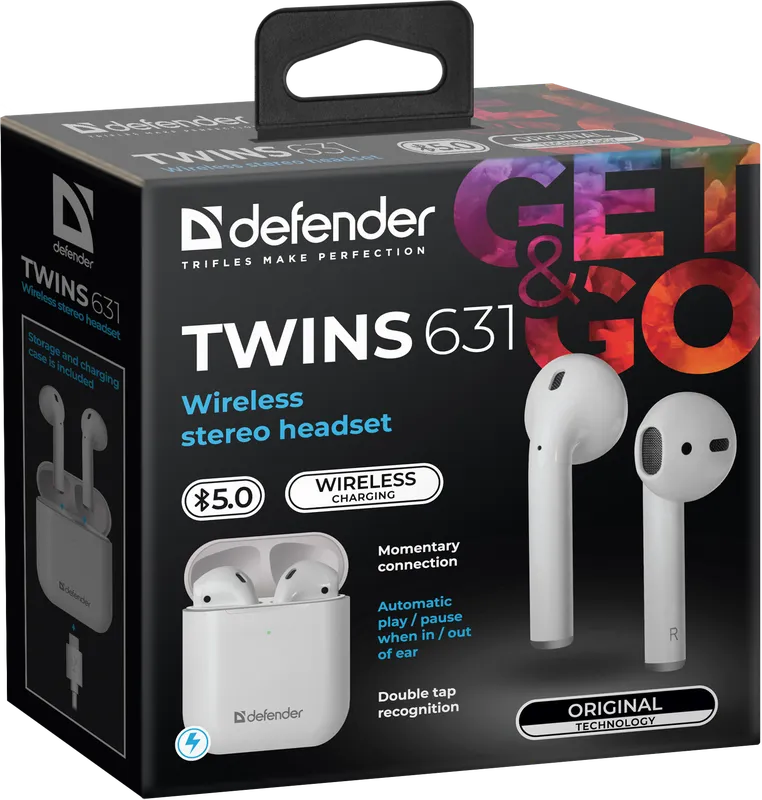 Defender - Wireless stereo headset Twins 631