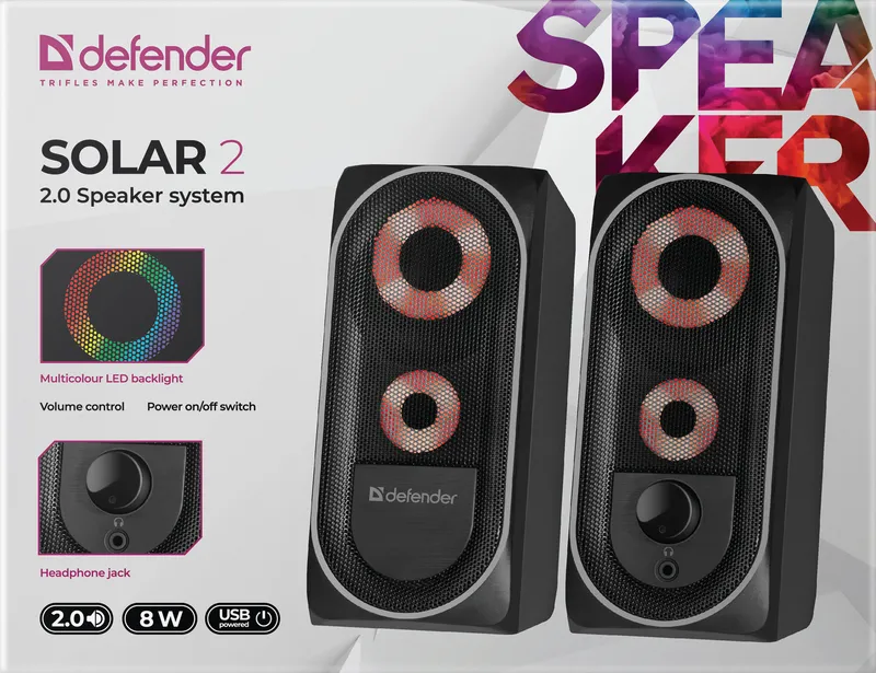 Defender - 2.0 Speaker system Solar 2