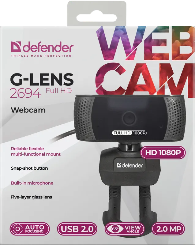 Defender - Webcam G-lens 2694 Full HD