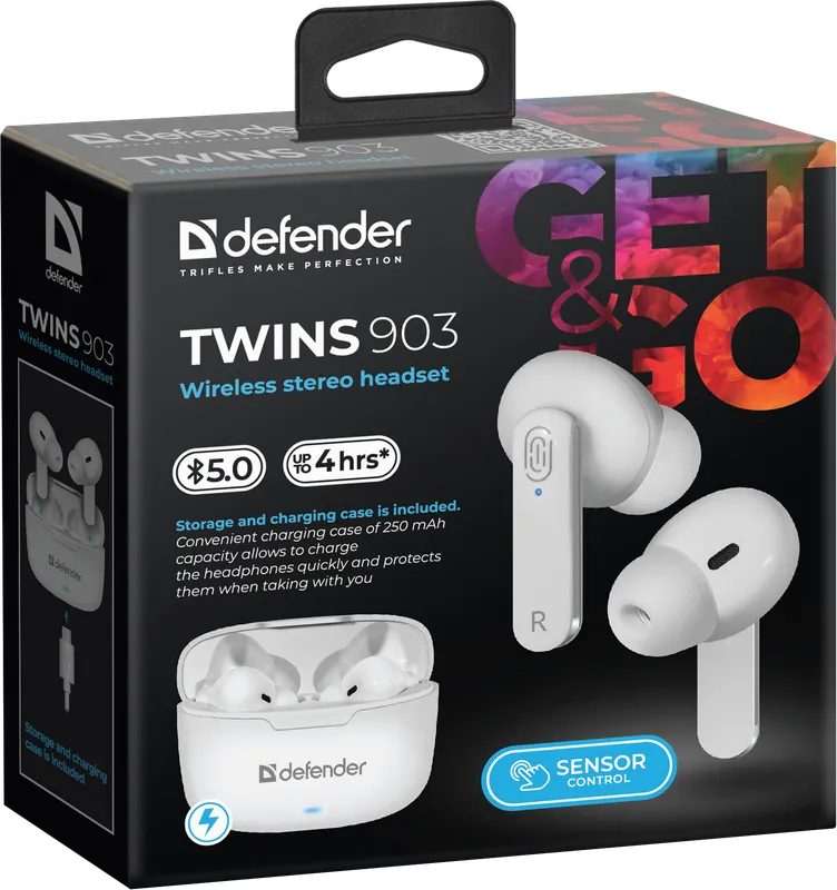 Defender - Wireless stereo headset Twins 903