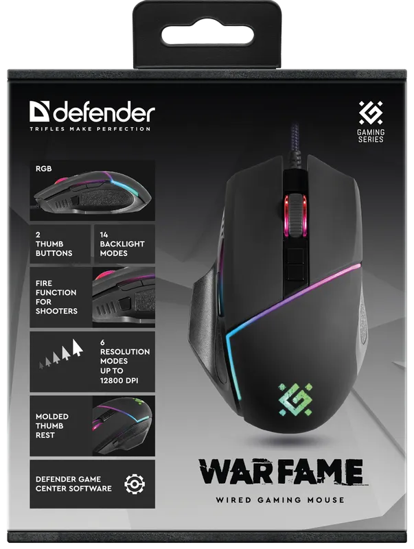 Defender - Wired gaming mouse Warfame GM-880L