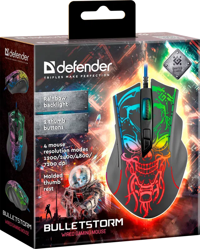 Defender - Wired gaming mouse Bulletstorm GM-928