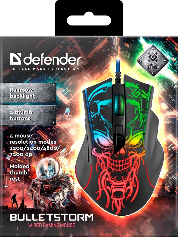 Defender - Wired gaming mouse Bulletstorm GM-928