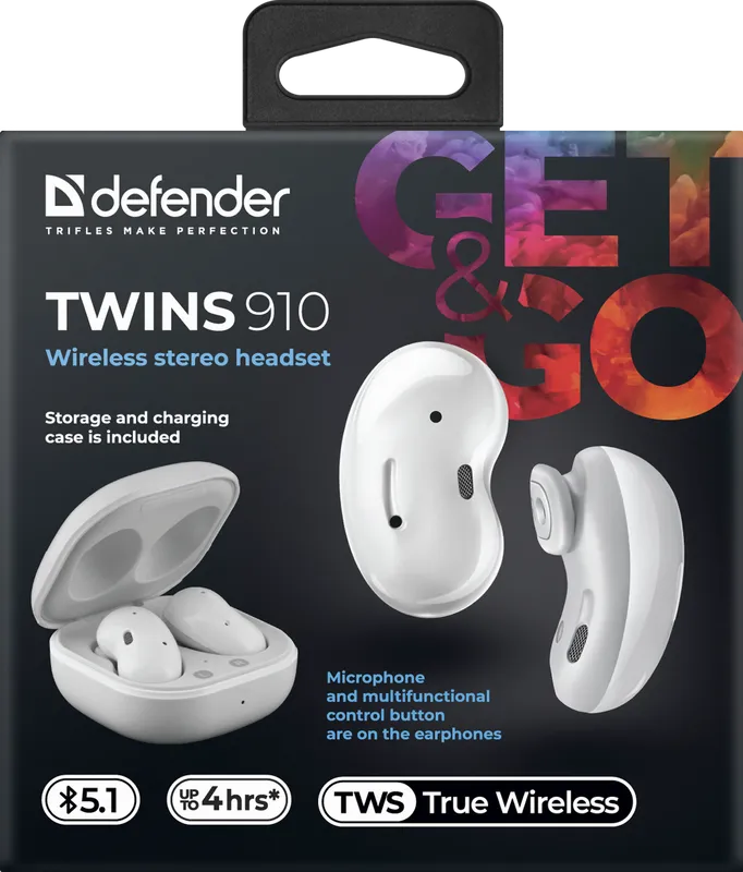 Defender - Wireless stereo headset Twins 910