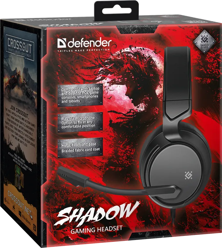 Defender - Gaming headset Shadow