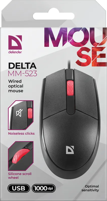 Defender - Wired optical mouse Delta MM-523