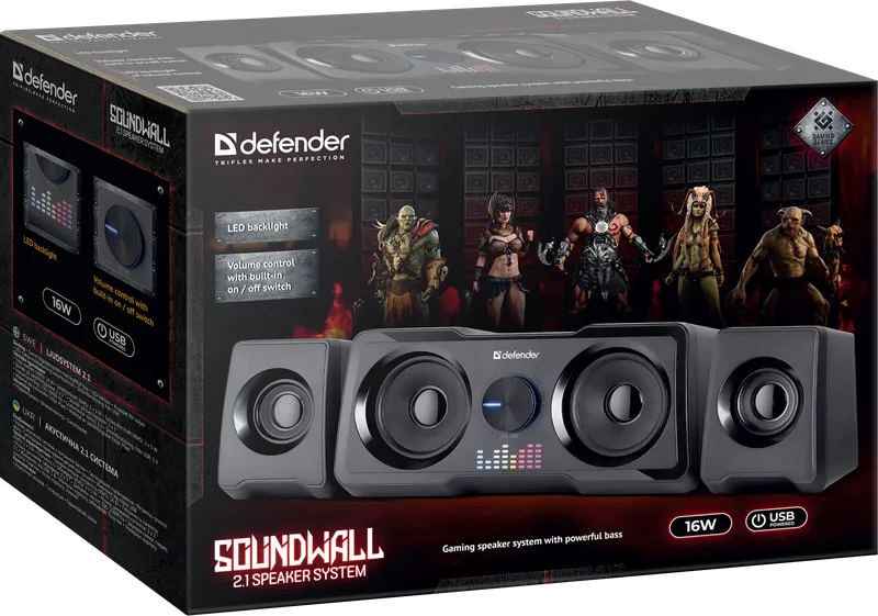 Defender - 2.1 Speaker system Soundwall