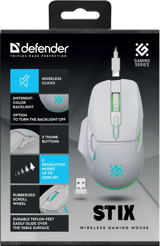Defender - Wireless gaming mouse Stix GM-009