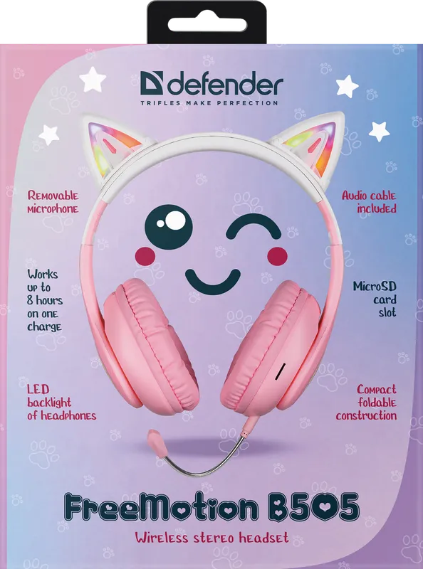 Defender - Wireless stereo headset FreeMotion B505
