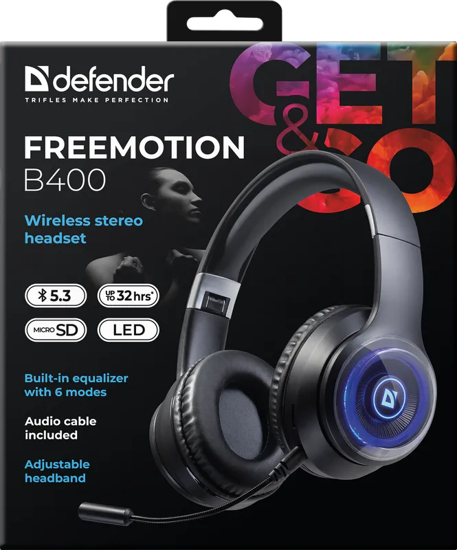 Defender - Wireless stereo headset FreeMotion B400