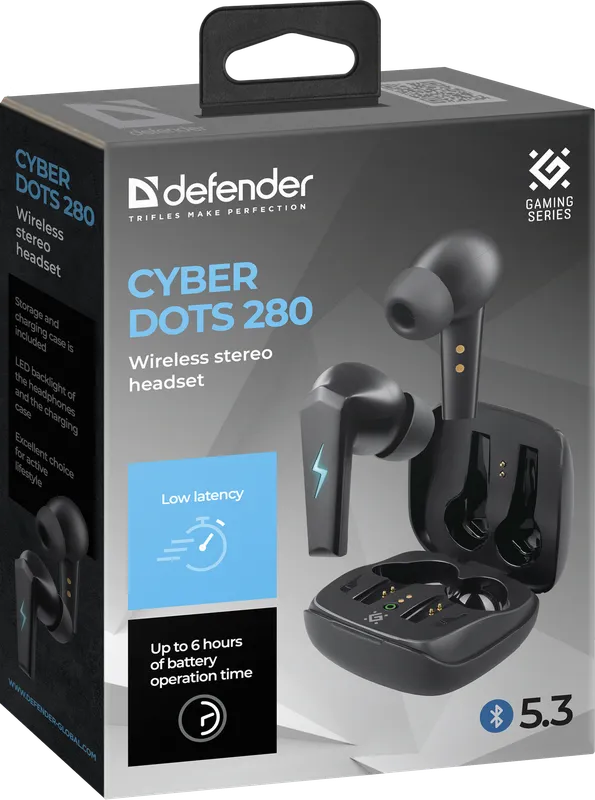 Defender - Wireless stereo headset CyberDots 280