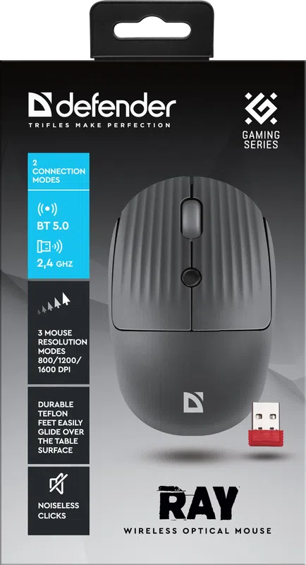 Defender - Wireless optical mouse Ray MM-032