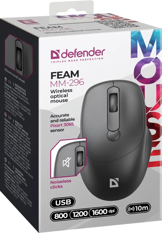 Defender - Wireless optical mouse Feam MM-296