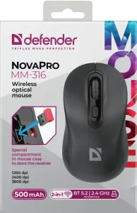 Defender - Wireless optical mouse NovaPro MM-316