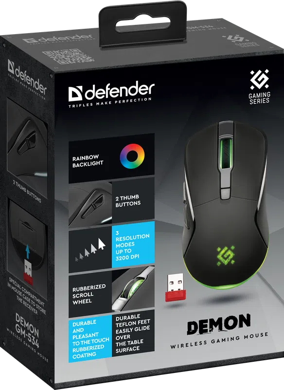 Defender - Wireless gaming mouse Demon GM-534