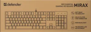 Defender - Mechanical gaming keyboard Mirax GK-352