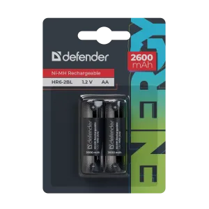 Defender - Rechargeable battery HR6-2BL 2600 mAh