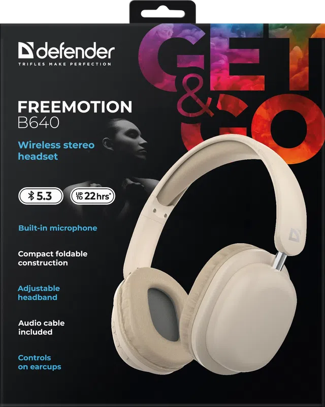 Defender - Wireless stereo headset FreeMotion B640